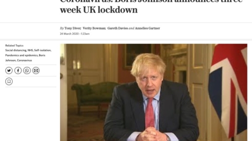 24 March 2020 3 Week Lockdown